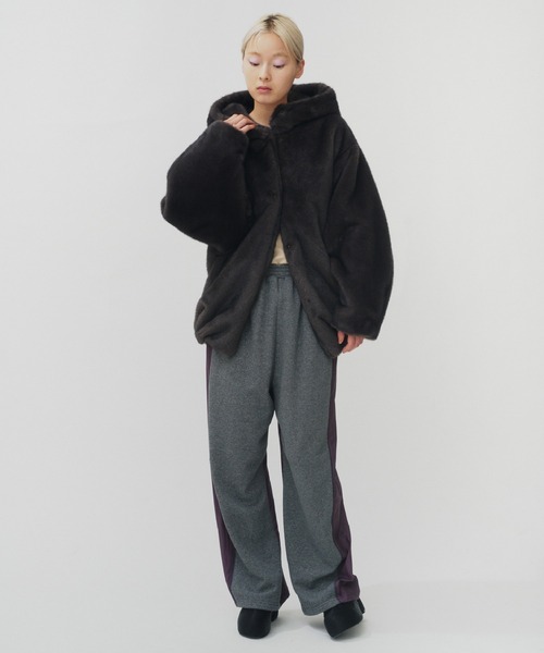 MINK IMITATION FUR HOODIE JACKET / ミンクイミテーションファー