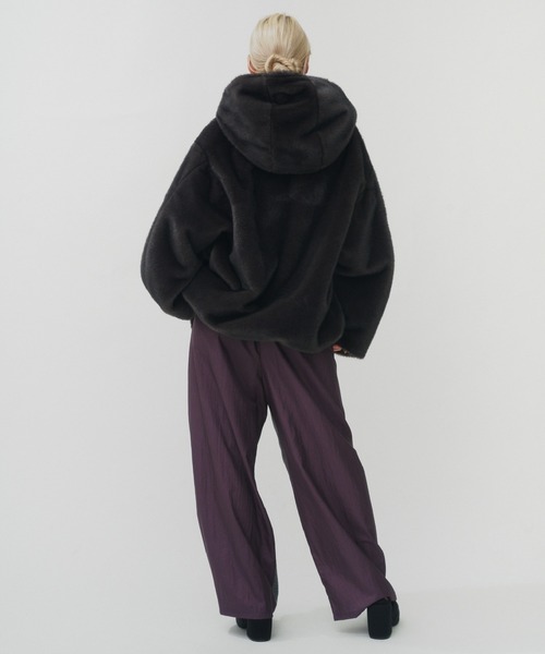 MINK IMITATION FUR HOODIE JACKET / ミンクイミテーションファー
