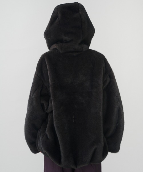 MINK IMITATION FUR HOODIE JACKET / ミンクイミテーションファー