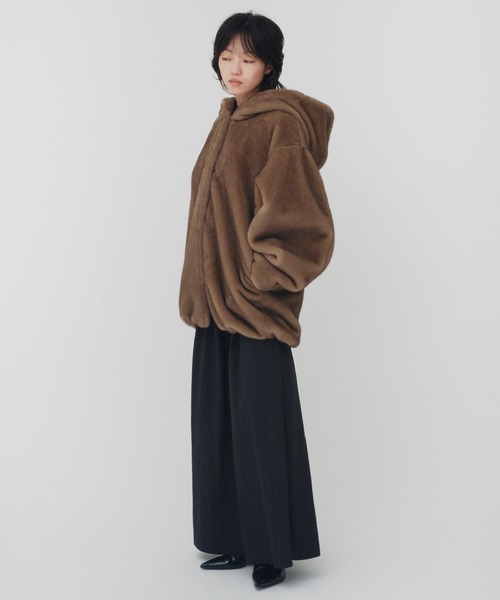 MINK IMITATION FUR HOODIE JACKET / ミンクイミテーションファー