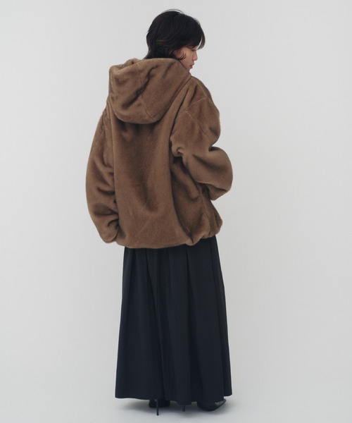 MINK IMITATION FUR HOODIE JACKET / ミンクイミテーションファー