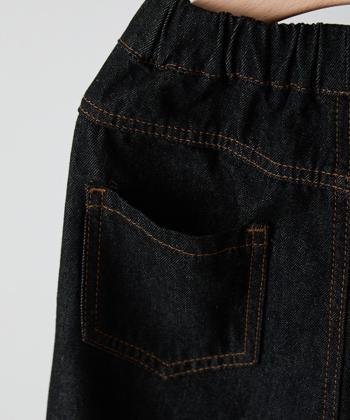 riziere(リジェール)の「ブラックデニムテーパードパンツ(デニムパンツ・キッズ・ブラック・150/140/130/120/110/100/90)」の6枚目の写真