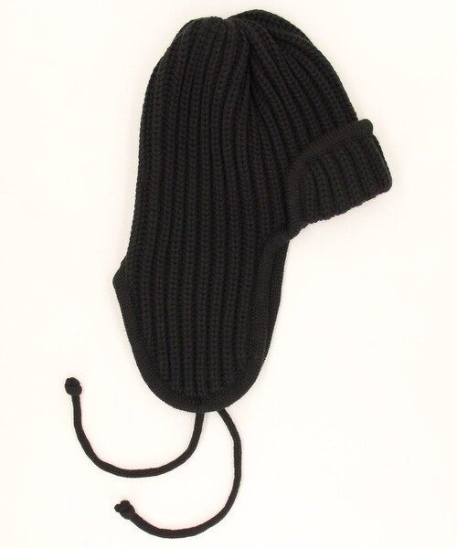 RACAL（ラカル）の「RACAL/ラカル 別注 フライト ニット キャップ（ニットキャップ/ビーニー・メンズ・ブラック/ベージュ・ﾌﾘ-）」の3枚目の写真
