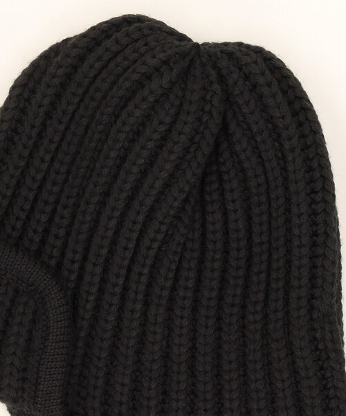 RACAL（ラカル）の「RACAL/ラカル 別注 フライト ニット キャップ（ニットキャップ/ビーニー・メンズ・ブラック/ベージュ・ﾌﾘ-）」の4枚目の写真