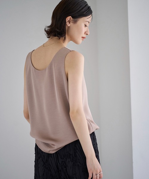 ヴィンテージサテンタンク＆パンツ meilmada（メイルマダ）の「2wayヴィンテージサテンタンクトップ