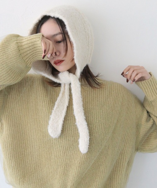 KOWGA バラクラバ ニットベスト CLEIO（クレイオ）の「【CLEIO】ニットキャップ/ニットフード