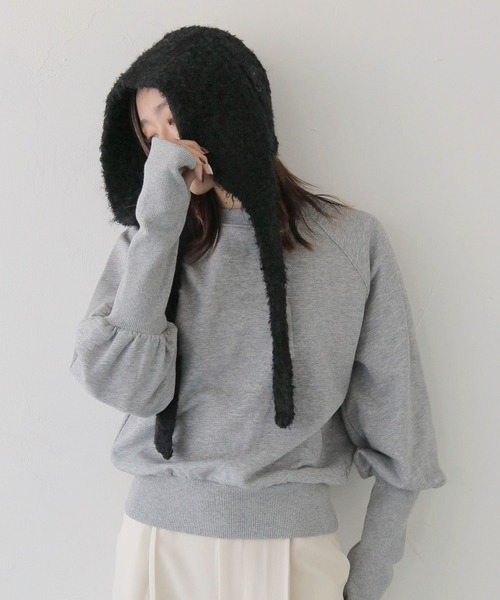CLEIO(クレイオ)の「【CLEIO】ニットキャップ/ニットフード/バラクラバ KNIT BALACLAVA/737-12665(ニットキャップ/ビーニー・レディース・ベージュ/ホワイト/チャコールグレー/ブラック/ダークグレー/テラコッタ・FREE)」の22枚目の写真