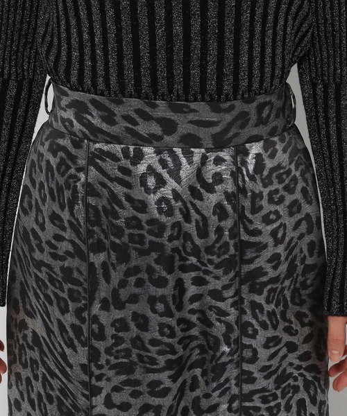 HARE（ハレ）の「レオパードマーメイドスカート(HARE)（スカート・レディース・ブラウン/グレー・FREE）」の6枚目の写真