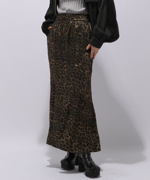 HARE（ハレ）の「レオパードマーメイドスカート(HARE)（スカート・レディース・ブラウン/グレー・FREE）」の14枚目の写真