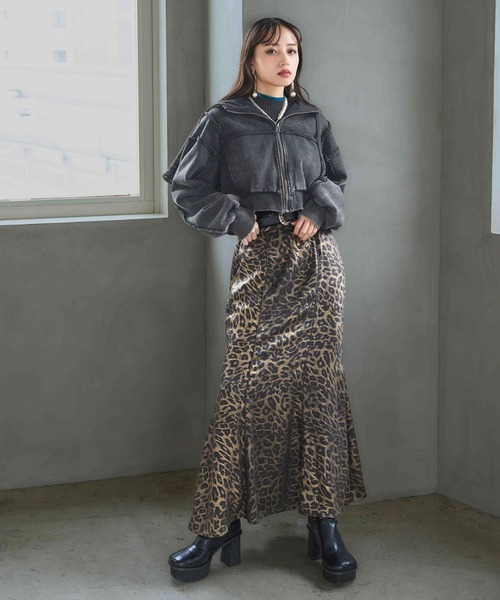 HARE（ハレ）の「レオパードマーメイドスカート(HARE)（スカート・レディース・ブラウン/グレー・FREE）」の22枚目の写真