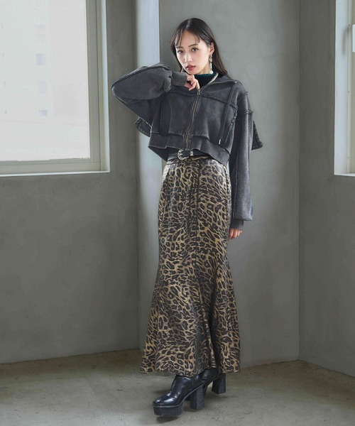 HARE（ハレ）の「レオパードマーメイドスカート(HARE)（スカート・レディース・ブラウン/グレー・FREE）」の20枚目の写真