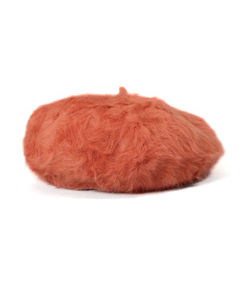 PUNYUS（プニュズ）の「アンゴラベレー帽（ハンチング/ベレー帽・レディース・ホワイト/オレンジ/ブラック・FREE）」の10枚目の写真