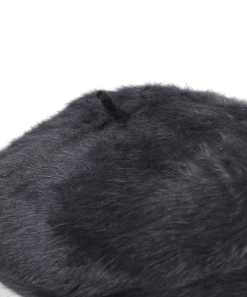 PUNYUS（プニュズ）の「アンゴラベレー帽（ハンチング/ベレー帽・レディース・ホワイト/オレンジ/ブラック・FREE）」の13枚目の写真