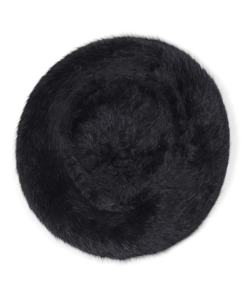 PUNYUS（プニュズ）の「アンゴラベレー帽（ハンチング/ベレー帽・レディース・ホワイト/オレンジ/ブラック・FREE）」の15枚目の写真