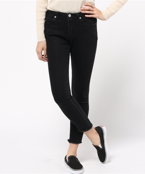 CIAOPANIC（チャオパニック）の「【Ciaopanic】　ストレッチカットオフスキニーPTS（デニムパンツ・レディース・グレー/ライトブルー/ブラック・MEDIUM/SMALL）」の2枚目の写真