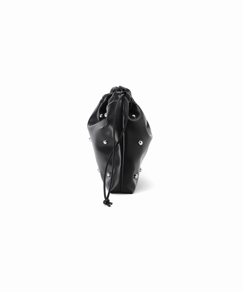 JOURNAL STANDARD relume（ジャーナルスタンダード　レリューム）の「RELUME スタッズキンチャクBAG（クラッチバッグ・レディース・ブラック/アイボリー・FREE）」の10枚目の写真
