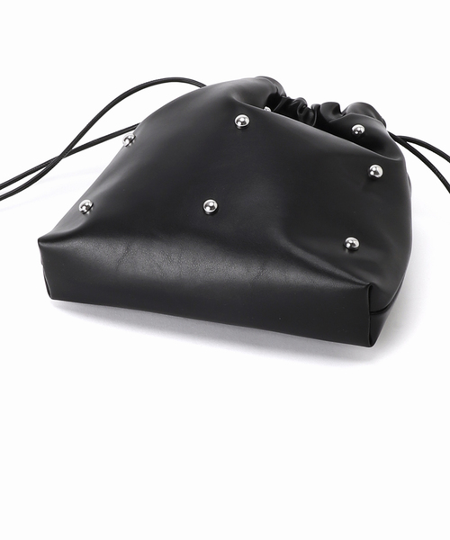 JOURNAL STANDARD relume（ジャーナルスタンダード　レリューム）の「RELUME スタッズキンチャクBAG（クラッチバッグ・レディース・ブラック/アイボリー・FREE）」の12枚目の写真