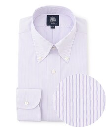 【PREMIUM PLEATS / 形態安定】マイクロストライプ ドレスシャツ / B.D.