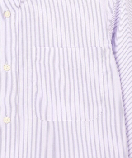J.PRESS（ジェイプレス）の「【PREMIUM PLEATS / 形態安定】マイクロストライプ ドレスシャツ / B.D.（シャツ/ブラウス・メンズ・ライラック系1/ネイビー系1・首回り41cm-裄丈85cm/首回り40cm-裄丈85cm/首回り39cm-裄丈84cm/首回り38cm-裄丈84cm/首回り37cm-裄丈82cm/首回り43cm-裄丈86cm/首回り42cm-裄丈86cm）」の6枚目の写真