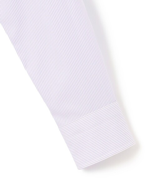 J.PRESS（ジェイプレス）の「【PREMIUM PLEATS / 形態安定】マイクロストライプ ドレスシャツ / B.D.（シャツ/ブラウス・メンズ・ライラック系1/ネイビー系1・首回り41cm-裄丈85cm/首回り40cm-裄丈85cm/首回り39cm-裄丈84cm/首回り38cm-裄丈84cm/首回り37cm-裄丈82cm/首回り43cm-裄丈86cm/首回り42cm-裄丈86cm）」の7枚目の写真