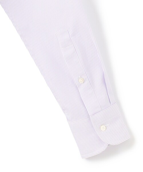J.PRESS（ジェイプレス）の「【PREMIUM PLEATS / 形態安定】マイクロストライプ ドレスシャツ / B.D.（シャツ/ブラウス・メンズ・ライラック系1/ネイビー系1・首回り41cm-裄丈85cm/首回り40cm-裄丈85cm/首回り39cm-裄丈84cm/首回り38cm-裄丈84cm/首回り37cm-裄丈82cm/首回り43cm-裄丈86cm/首回り42cm-裄丈86cm）」の8枚目の写真