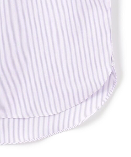 J.PRESS（ジェイプレス）の「【PREMIUM PLEATS / 形態安定】マイクロストライプ ドレスシャツ / B.D.（シャツ/ブラウス・メンズ・ライラック系1/ネイビー系1・首回り41cm-裄丈85cm/首回り40cm-裄丈85cm/首回り39cm-裄丈84cm/首回り38cm-裄丈84cm/首回り37cm-裄丈82cm/首回り43cm-裄丈86cm/首回り42cm-裄丈86cm）」の9枚目の写真