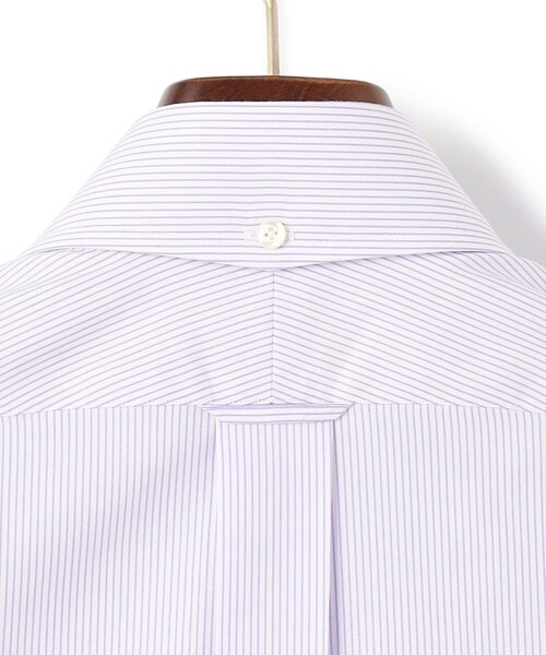 J.PRESS（ジェイプレス）の「【PREMIUM PLEATS / 形態安定】マイクロストライプ ドレスシャツ / B.D.（シャツ/ブラウス・メンズ・ライラック系1/ネイビー系1・首回り41cm-裄丈85cm/首回り40cm-裄丈85cm/首回り39cm-裄丈84cm/首回り38cm-裄丈84cm/首回り37cm-裄丈82cm/首回り43cm-裄丈86cm/首回り42cm-裄丈86cm）」の10枚目の写真