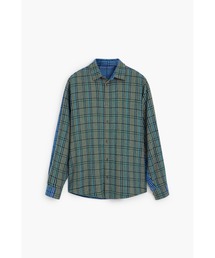 Desigual | チェック柄のコンビネーションシャツ(シャツ/ブラウス)