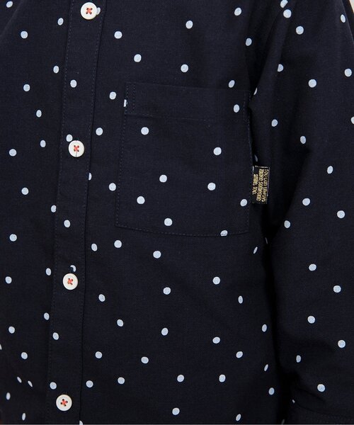 BREEZE（ブリーズ）の「【フォーマル対応】スタンドカラーシャツ（シャツ/ブラウス・キッズ・ネイビー/ライトグレー・130/120/110/100/90）」の5枚目の写真