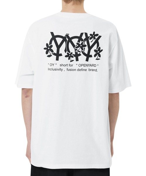 OY(オーワイ)の「『OY/オーワイ』 TRIPLE FLOWER LOGO TEE/トリプルフラワーロゴ半袖Tシャツ(Tシャツ/カットソー・レディース・ホワイト/ブラック・XL/M)」の6枚目の写真