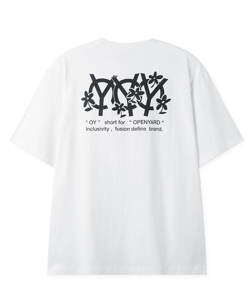 OY(オーワイ)の「『OY/オーワイ』 TRIPLE FLOWER LOGO TEE/トリプルフラワーロゴ半袖Tシャツ(Tシャツ/カットソー・レディース・ホワイト/ブラック・XL/M)」の10枚目の写真