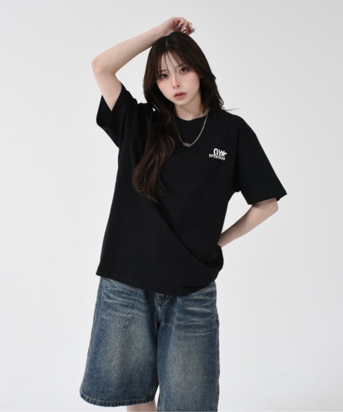 OY(オーワイ)の「『OY/オーワイ』 TRIPLE FLOWER LOGO TEE/トリプルフラワーロゴ半袖Tシャツ(Tシャツ/カットソー・レディース・ホワイト/ブラック・XL/M)」の20枚目の写真