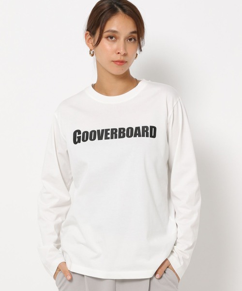 HEREIAM(ヘレイアム)の「【HEREIAM】OVERBOARDロングスリーブT(Tシャツ/カットソー・レディース・ブラック/ホワイト・FREE)」の1枚目の写真