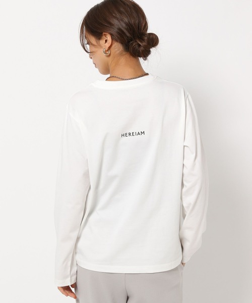 HEREIAM(ヘレイアム)の「【HEREIAM】OVERBOARDロングスリーブT(Tシャツ/カットソー・レディース・ブラック/ホワイト・FREE)」の7枚目の写真