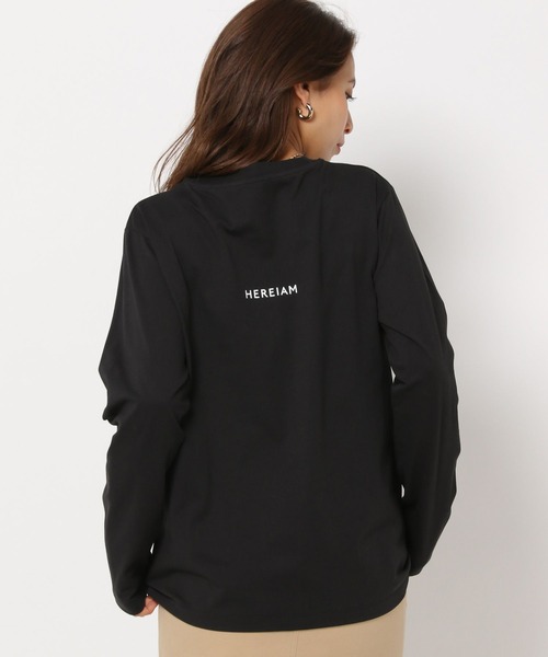 HEREIAM(ヘレイアム)の「【HEREIAM】OVERBOARDロングスリーブT(Tシャツ/カットソー・レディース・ブラック/ホワイト・FREE)」の9枚目の写真