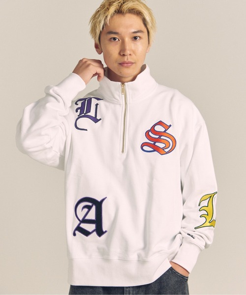 GALLIS ADDICTION（ガリスアディクション）の「GA 裏毛-COLORFULL刺繍HALF-ZIP（パーカー・メンズ・ホワイト/ブラック・M/L）」の12枚目の写真