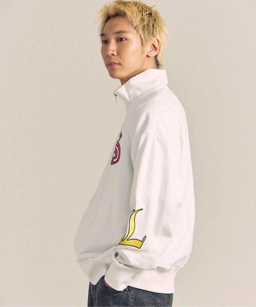 GALLIS ADDICTION（ガリスアディクション）の「GA 裏毛-COLORFULL刺繍HALF-ZIP（パーカー・メンズ・ホワイト/ブラック・M/L）」の8枚目の写真