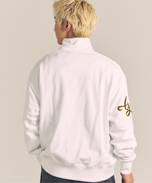 GALLIS ADDICTION（ガリスアディクション）の「GA 裏毛-COLORFULL刺繍HALF-ZIP（パーカー・メンズ・ホワイト/ブラック・M/L）」の6枚目の写真