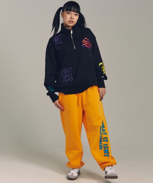 GALLIS ADDICTION（ガリスアディクション）の「GA 裏毛-COLORFULL刺繍HALF-ZIP（パーカー・メンズ・ホワイト/ブラック・M/L）」の17枚目の写真