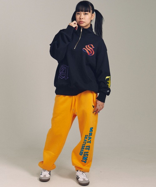 GALLIS ADDICTION（ガリスアディクション）の「GA 裏毛-COLORFULL刺繍HALF-ZIP（パーカー・メンズ・ホワイト/ブラック・M/L）」の15枚目の写真