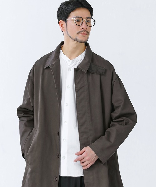 SPU(スプ)の「撥水加工コットン2wayステンカラーコート(ステンカラーコート・メンズ・ベージュ/ブラック/オリーブ・M/S/L/XL)」の20枚目の写真