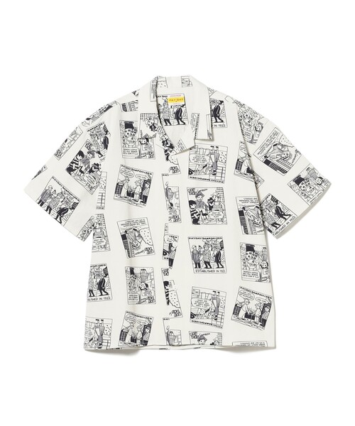 こども ビームス（コドモビームス）の「【別注】PAYDAY / コミック柄シャツ 2025SS（100～140cm）（シャツ/ブラウス・キッズ・オフホワイト/ブルー・100/110/120/130/140）」の7枚目の写真