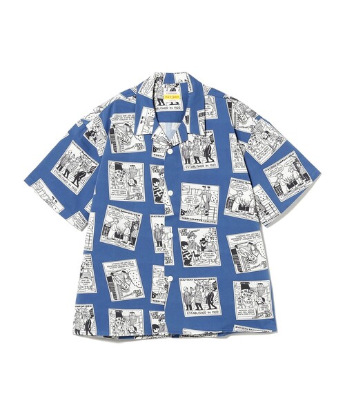 こども ビームス（コドモビームス）の「【別注】PAYDAY / コミック柄シャツ 2025SS（100～140cm）（シャツ/ブラウス・キッズ・オフホワイト/ブルー・100/110/120/130/140）」の10枚目の写真