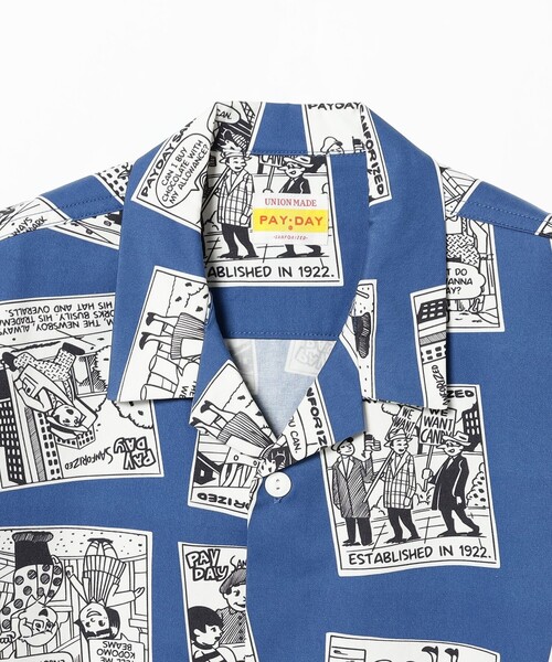 こども ビームス（コドモビームス）の「【別注】PAYDAY / コミック柄シャツ 2025SS（100～140cm）（シャツ/ブラウス・キッズ・オフホワイト/ブルー・100/110/120/130/140）」の11枚目の写真