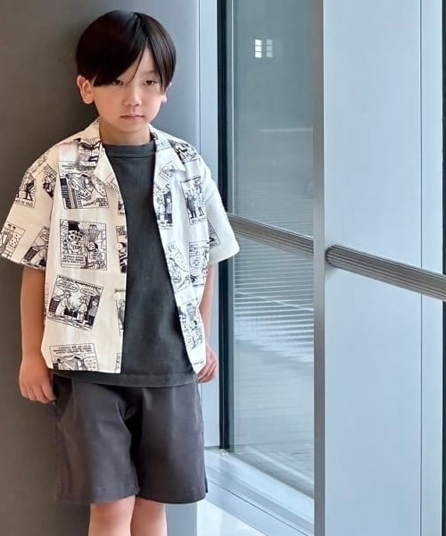こども ビームス（コドモビームス）の「【別注】PAYDAY / コミック柄シャツ 2025SS（100～140cm）（シャツ/ブラウス・キッズ・オフホワイト/ブルー・100/110/120/130/140）」の15枚目の写真