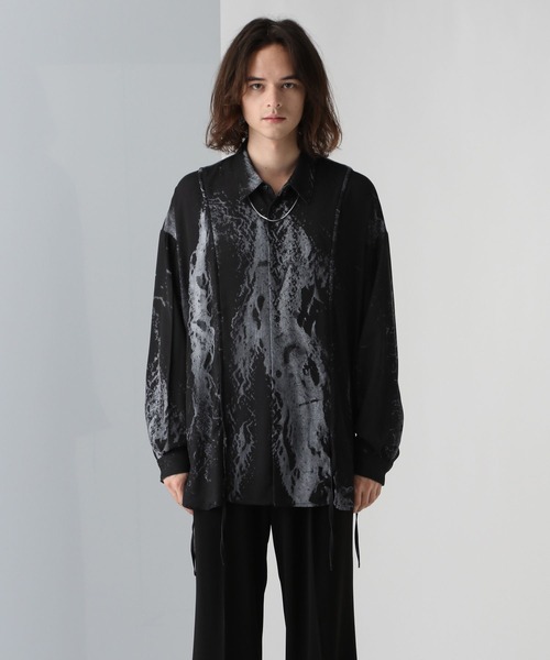 HARE（ハレ）の「【Goshow×HARE】パイピングシャツ(HARE)（シャツ/ブラウス・メンズ・ブラック系その他2/ブラック系その他・FREE）」の12枚目の写真