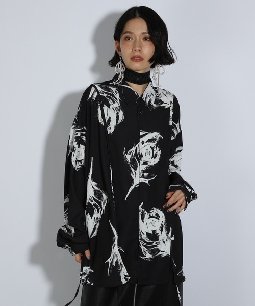 HARE（ハレ）の「【Goshow×HARE】パイピングシャツ(HARE)（シャツ/ブラウス・メンズ・ブラック系その他2/ブラック系その他・FREE）」の18枚目の写真