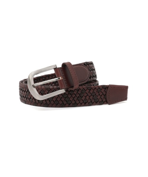 TORNADO MART(トルネードマート)の「ZERO by TORNADO MART∴ドモドッソラストレッチメッシュベルト(ベルト・メンズ・ダークブラウン系/ブラック/アイボリー・F)」の3枚目の写真