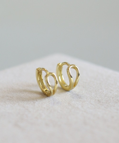 CERCA(チェルカ)の「KAM.accessory/silver925/金属アレルギー対応/ミニフープピアス/逆しずく型ピアス(ピアス(両耳用)・レディース・シルバー/ゴールド・FREE)」の12枚目の写真