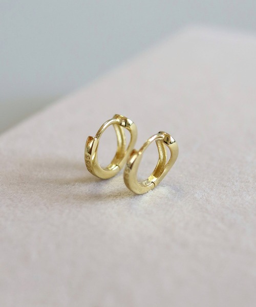 CERCA(チェルカ)の「KAM.accessory/silver925/金属アレルギー対応/ミニフープピアス/逆しずく型ピアス(ピアス(両耳用)・レディース・シルバー/ゴールド・FREE)」の13枚目の写真